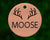 Moose dog tag with antlers