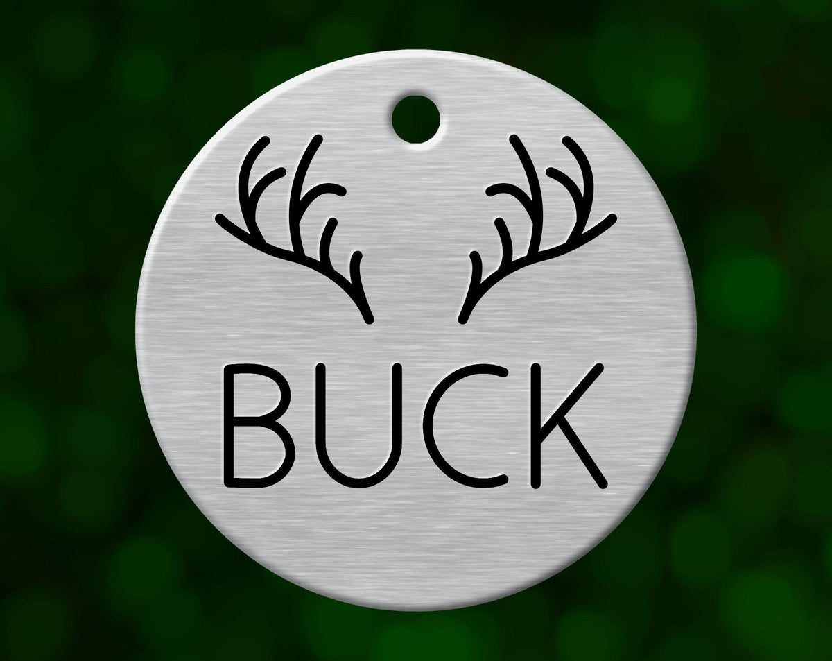 Antlers Dog Tag (Round)