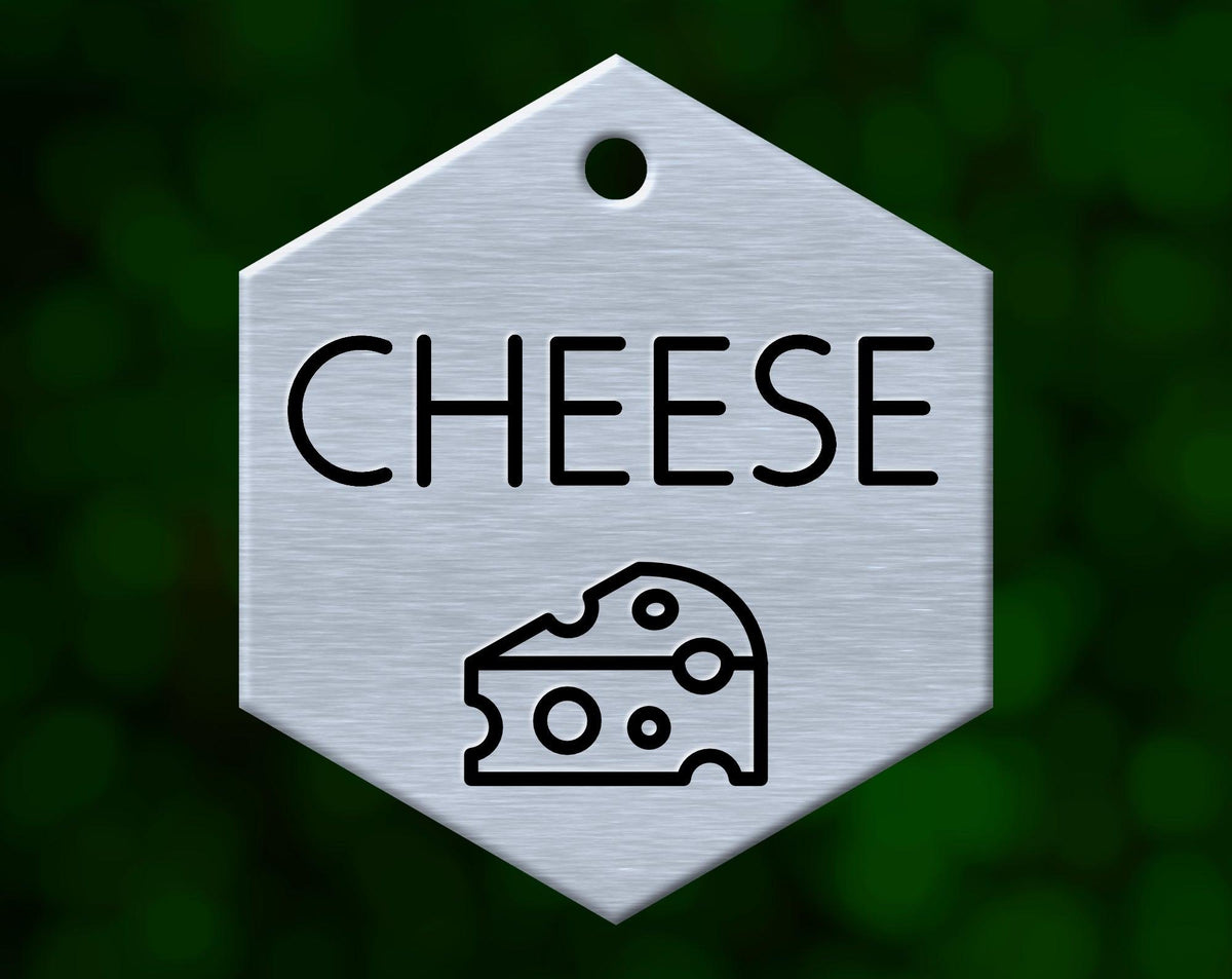 Cheese Dog Tag (Hexagon)
