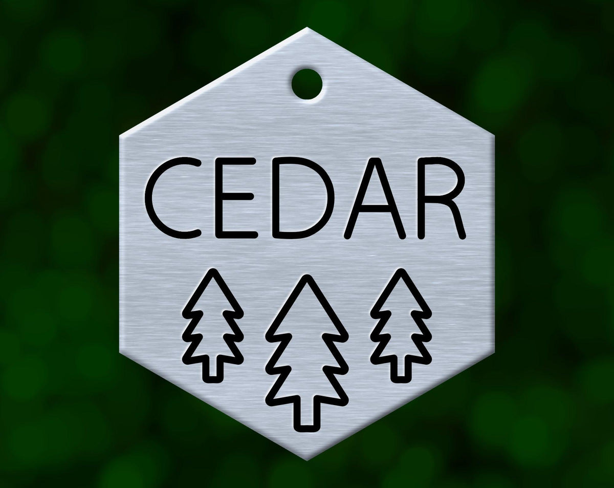 Forest Dog Tag (Hexagon)