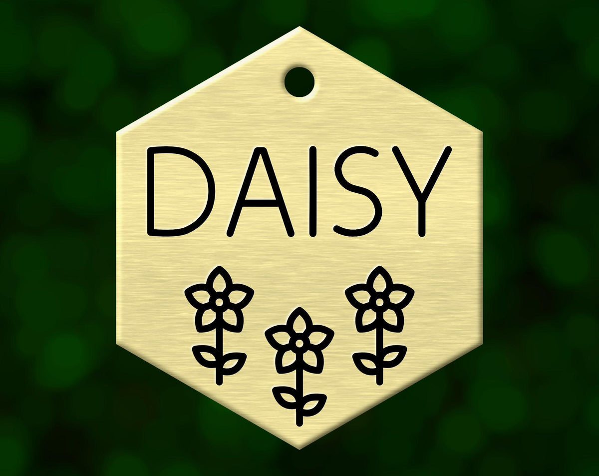 Daisy Garden Dog Tag