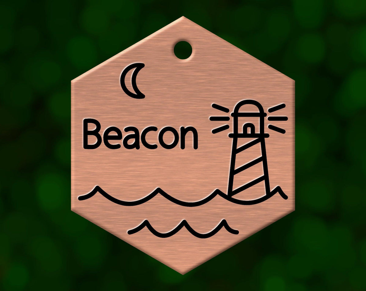 Lighthouse Dog Tag (Hexagon)
