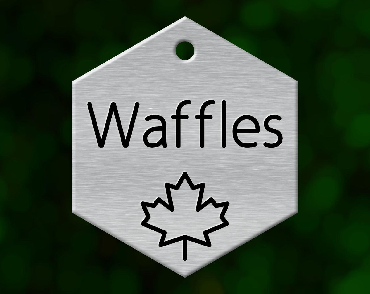 Maple Leaf Dog Tag (Hexagon)