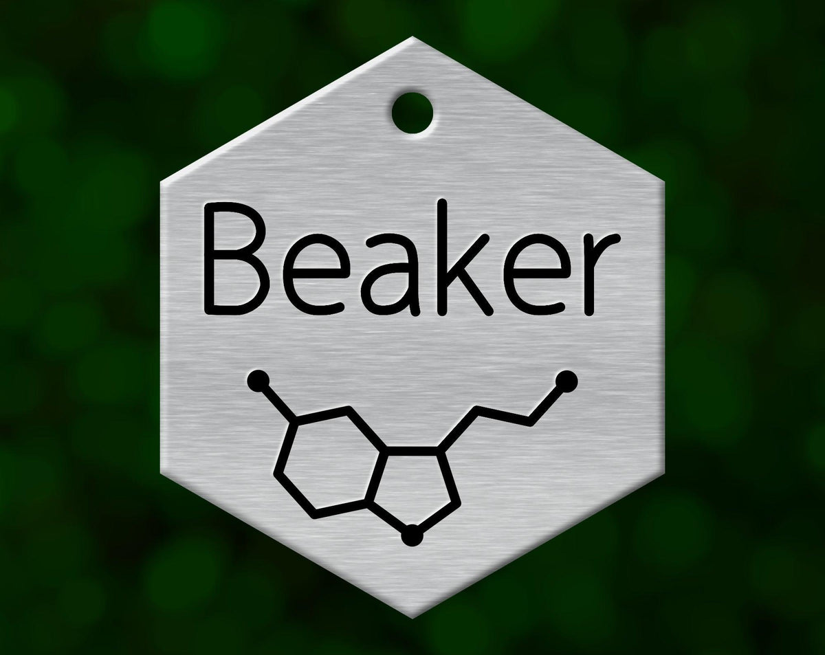 Molecule Dog Tag (Hexagon)