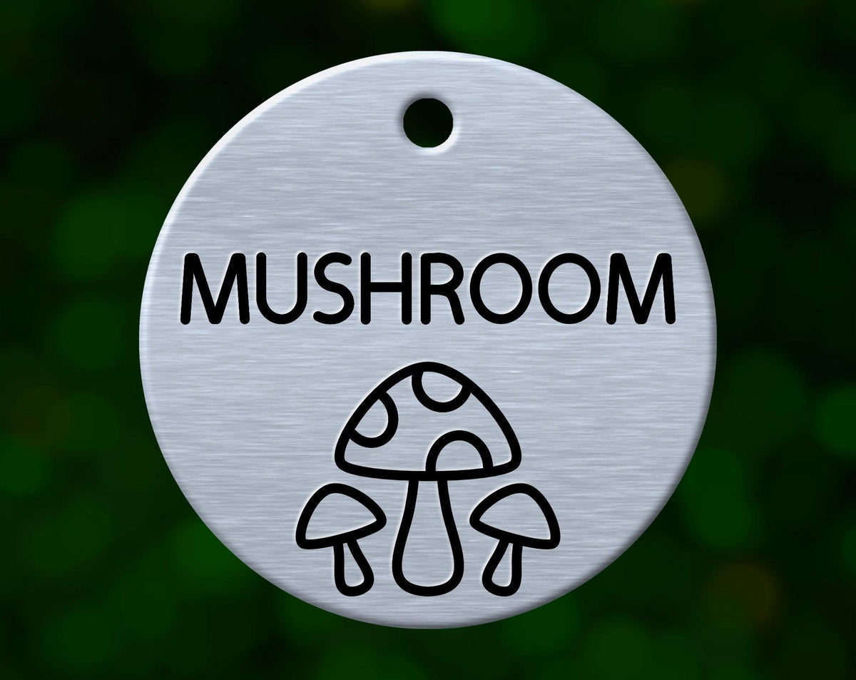 Mushrooms Dog Tag (Round)