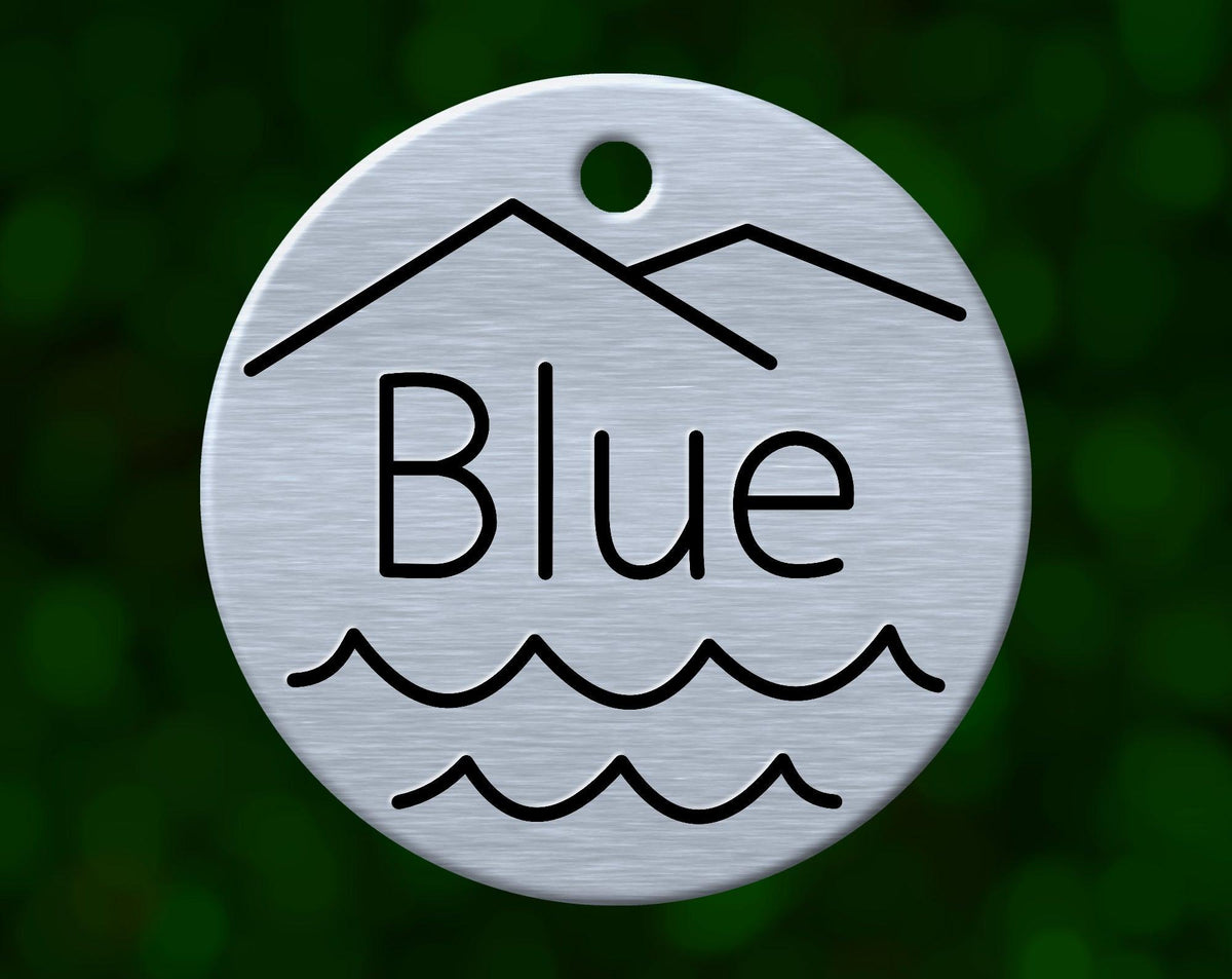 Ocean View Dog Tag (Round)