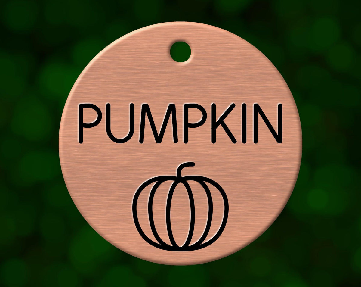 Pumpkin Dog Tag (Round)