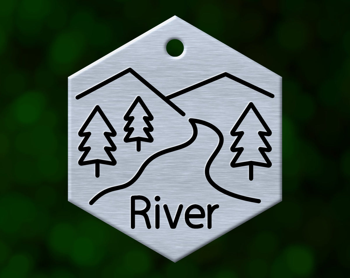 River Dog Tag (Hexagon)