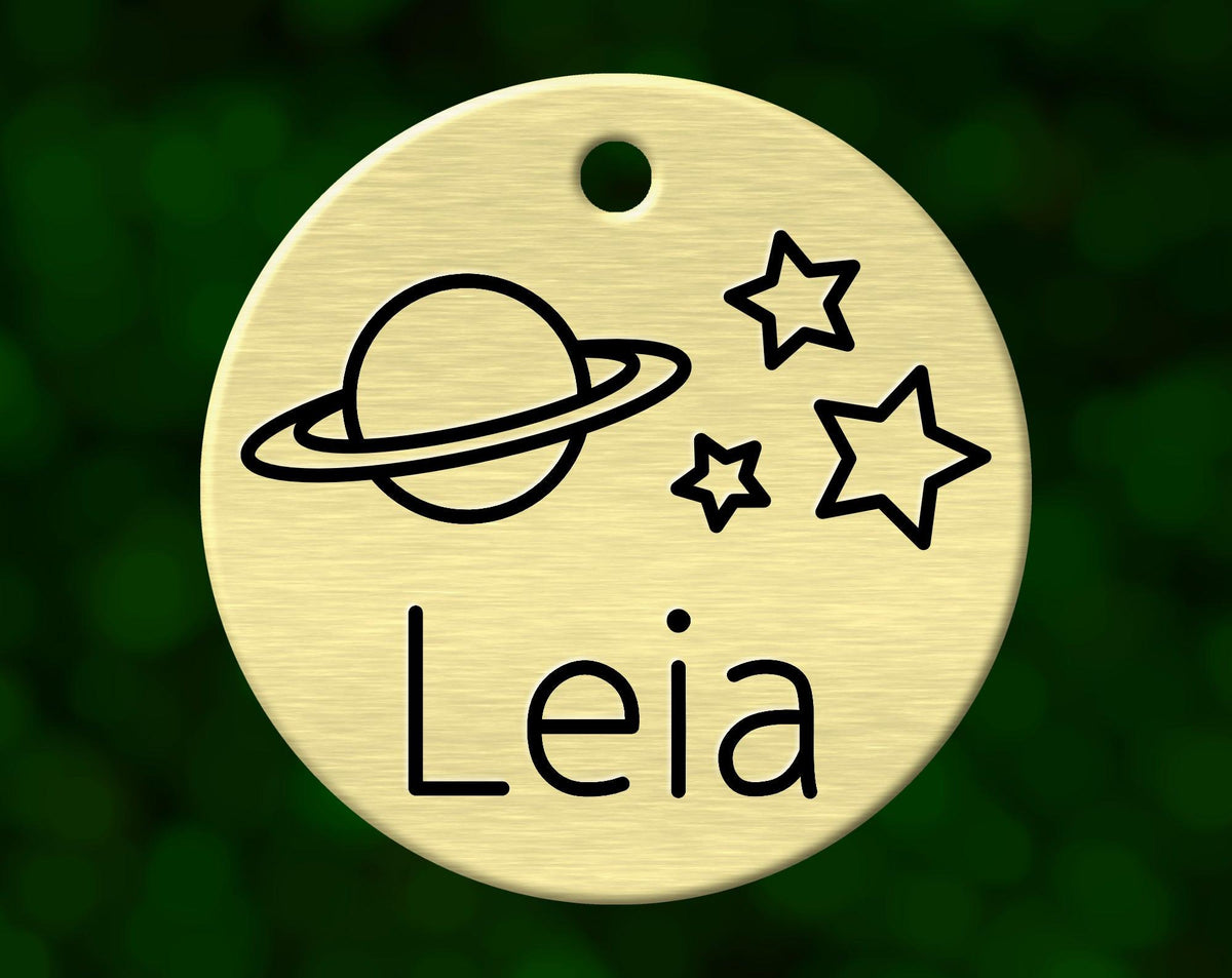 Space Dog Tag (Round)