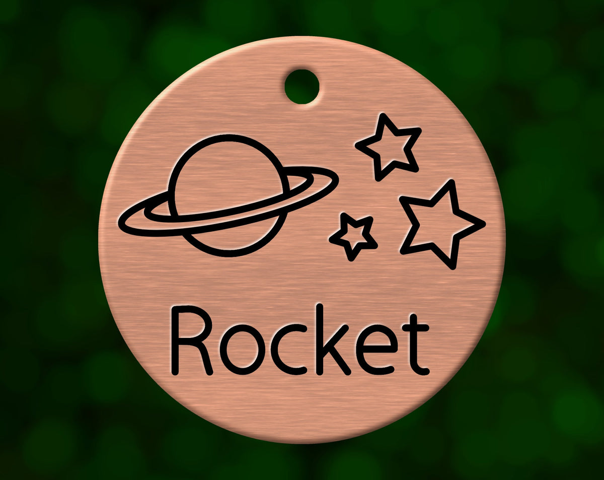 Space Dog Tag (Round)