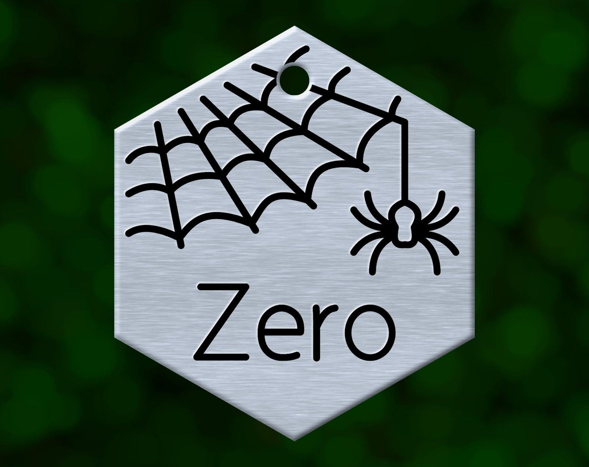 Spiderweb Dog Tag (Hexagon)