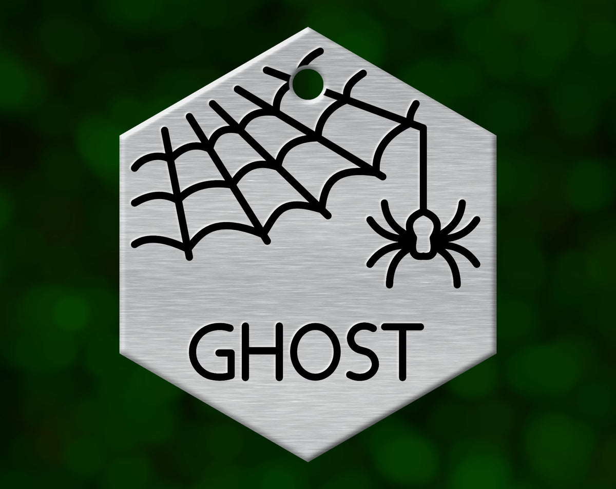 Spiderweb Dog Tag (Hexagon)