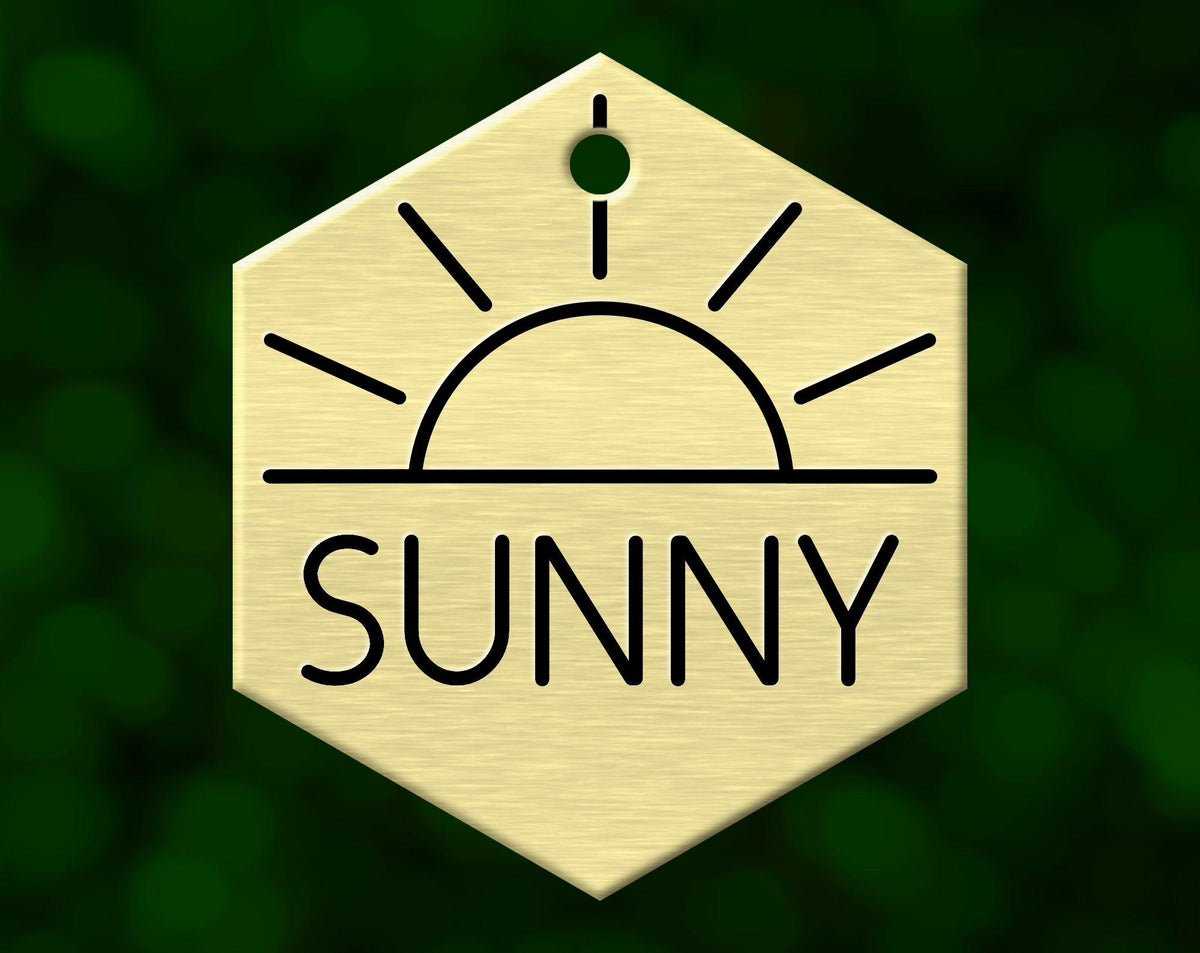 Sunrise Dog Tag (Hexagon)