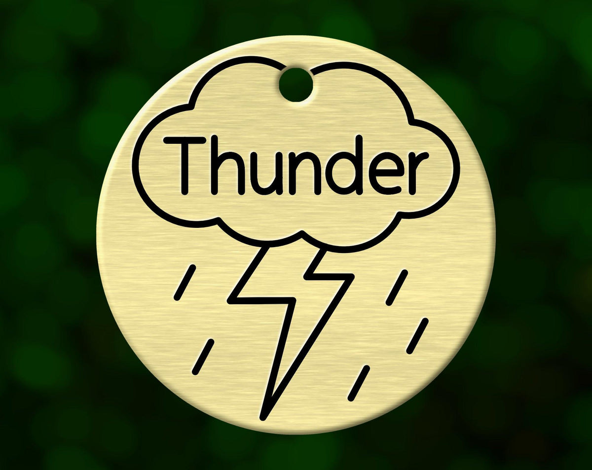 Thunderstorm Dog Tag (Round)