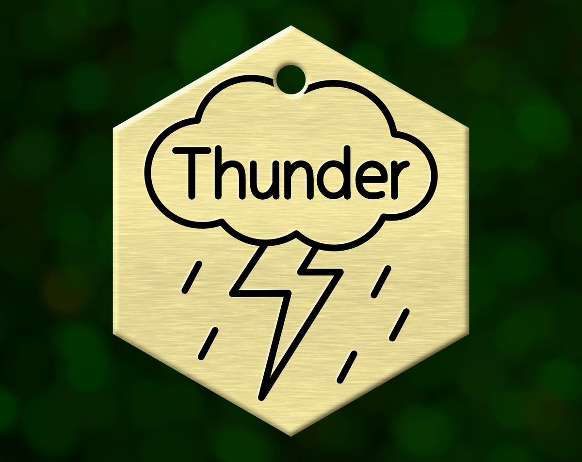 Thunderstorm Dog Tag